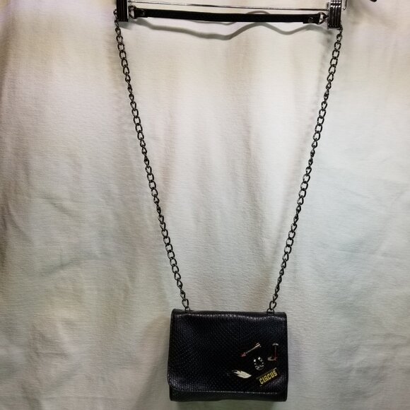 Circus by Sam Edelman Clive Pin Embellished Black Crossbody Bag Handbag Purse - Picture 8 of 8